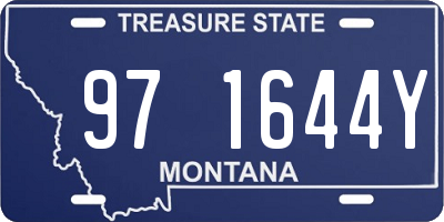 MT license plate 971644Y