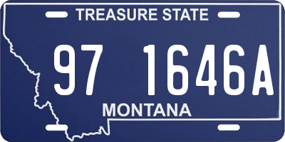 MT license plate 971646A
