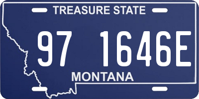 MT license plate 971646E