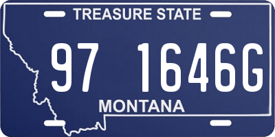 MT license plate 971646G