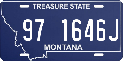 MT license plate 971646J