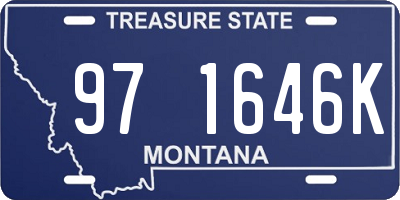 MT license plate 971646K