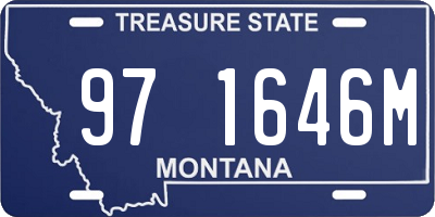 MT license plate 971646M