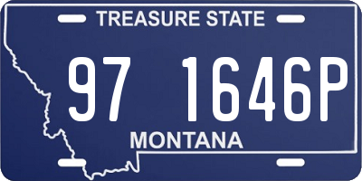 MT license plate 971646P
