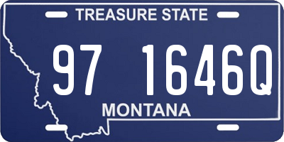MT license plate 971646Q