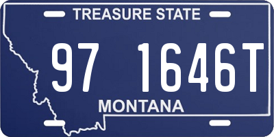 MT license plate 971646T