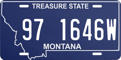 MT license plate 971646W