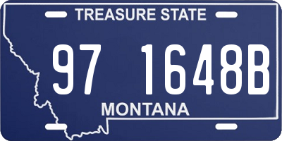 MT license plate 971648B