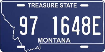 MT license plate 971648E