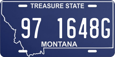 MT license plate 971648G
