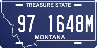 MT license plate 971648M