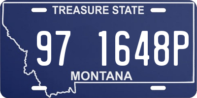 MT license plate 971648P