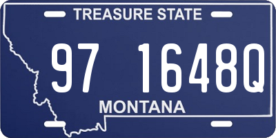 MT license plate 971648Q