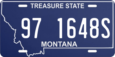 MT license plate 971648S
