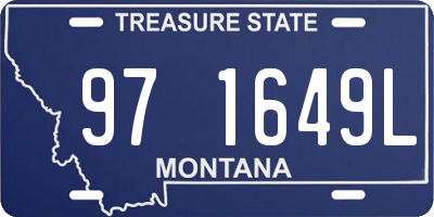 MT license plate 971649L