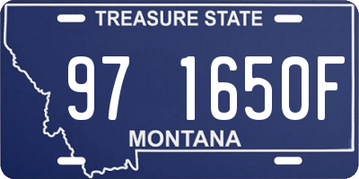 MT license plate 971650F