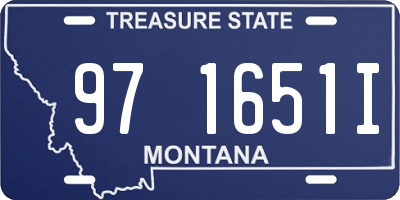 MT license plate 971651I
