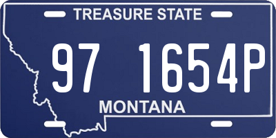MT license plate 971654P