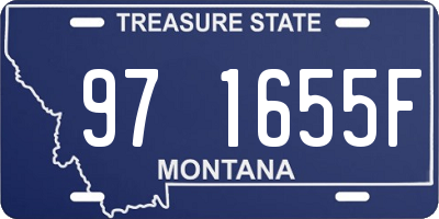 MT license plate 971655F