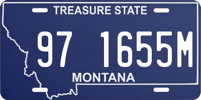 MT license plate 971655M