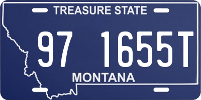 MT license plate 971655T