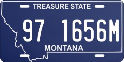 MT license plate 971656M