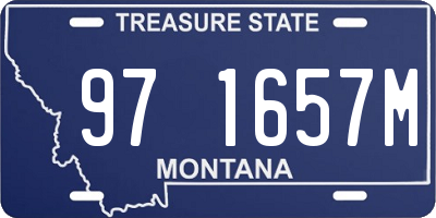 MT license plate 971657M