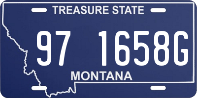 MT license plate 971658G