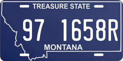MT license plate 971658R