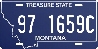 MT license plate 971659C