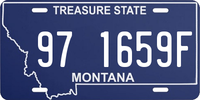MT license plate 971659F