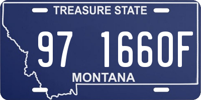 MT license plate 971660F