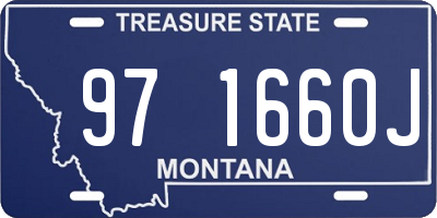 MT license plate 971660J