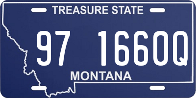 MT license plate 971660Q