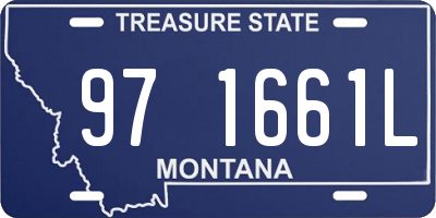 MT license plate 971661L