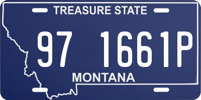 MT license plate 971661P