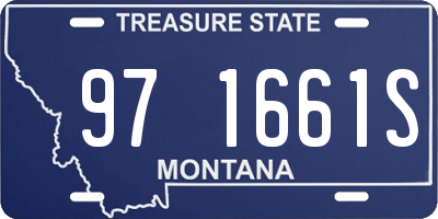MT license plate 971661S