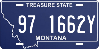 MT license plate 971662Y