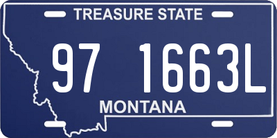 MT license plate 971663L