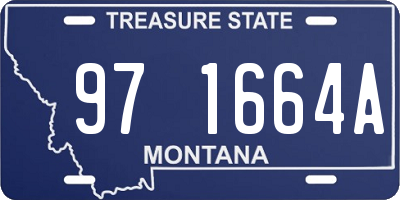 MT license plate 971664A
