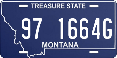 MT license plate 971664G