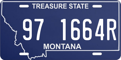 MT license plate 971664R
