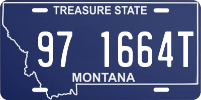 MT license plate 971664T