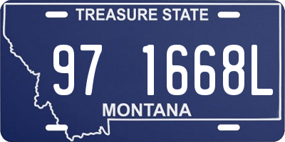 MT license plate 971668L