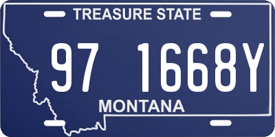 MT license plate 971668Y
