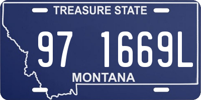 MT license plate 971669L