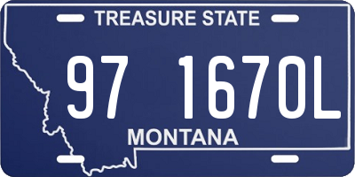 MT license plate 971670L
