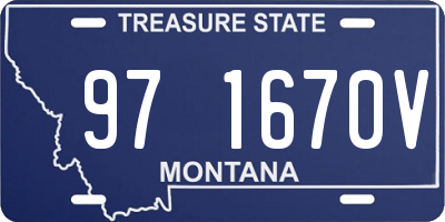 MT license plate 971670V