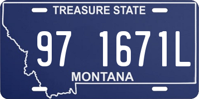 MT license plate 971671L