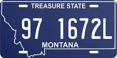MT license plate 971672L
